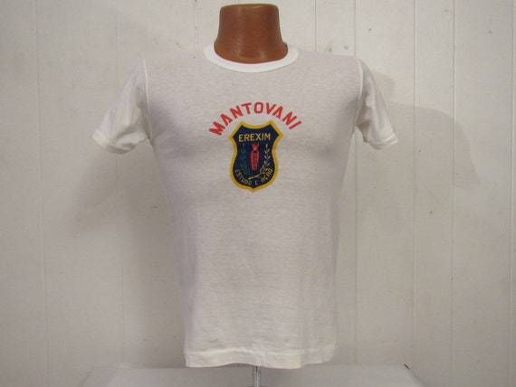 Vintage t shirt, 1960s t shirt, Portuguese t shirt
