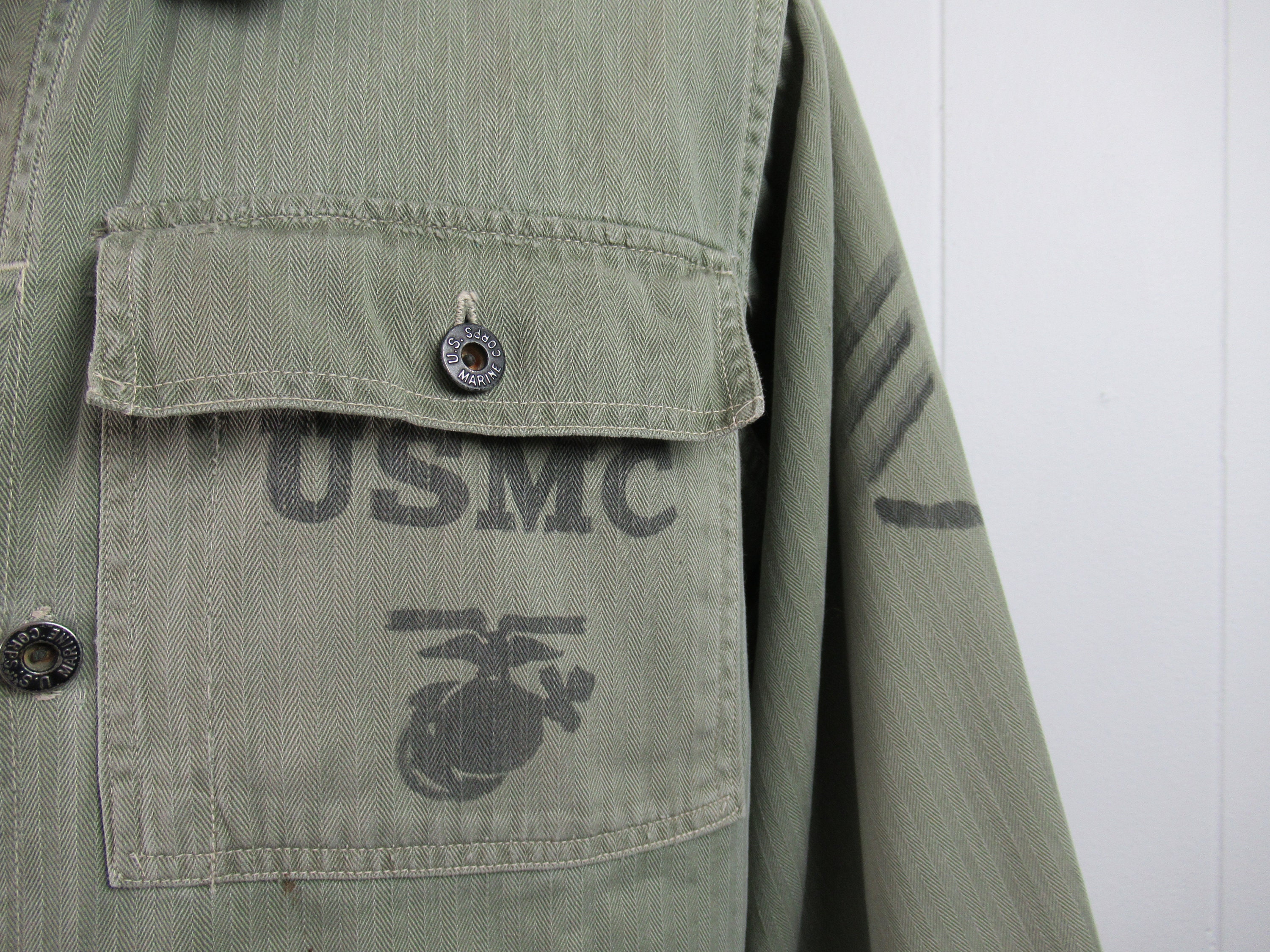 Vintage Jacket, USMC Jacket, 1940s Jacket, P44 Jacket, Marines 