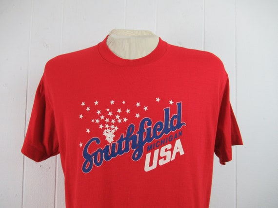 VINTAGE t shirt, 1980s t shirt, Southfield Michig… - image 1