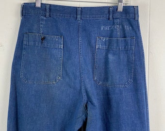 Vintage Denim Pants, U.S. Navy Pants, 1950s Denim Jeans Vintage Denim Pants, U.S. Navy Pants, 1950s Denim Jeans