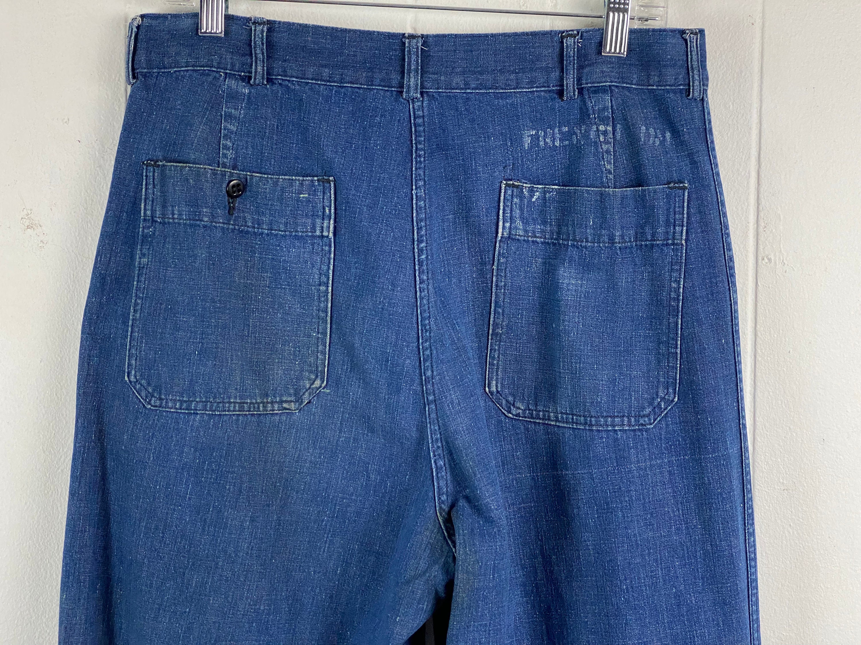Vintage Denim Pants U.S. Navy Pants 1950s Denim Jeans Denim - Etsy