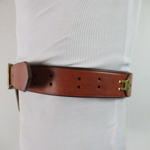 Vintage Abercrombie & Fitch, vintage leather, vintage belt, hunting belt, gun holder, ammo belt, vintage clothing, small, medium, large image 5