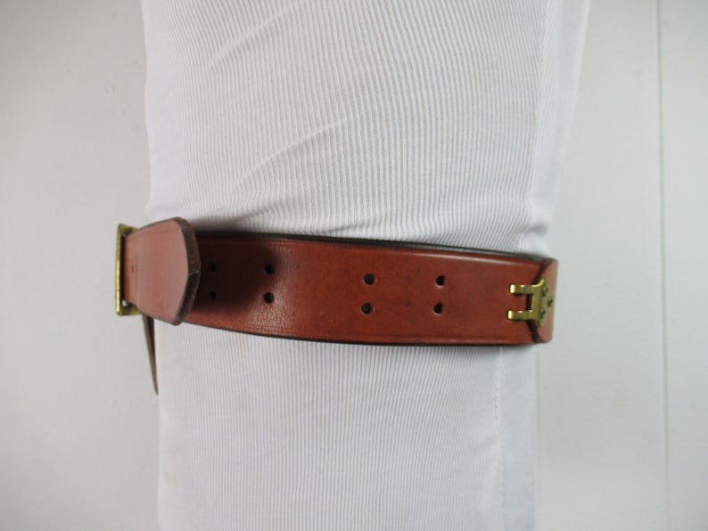 Vintage Abercrombie & Fitch, vintage leather, vintage belt, hunting belt, gun holder, ammo belt, vintage clothing, small, medium, large image 5