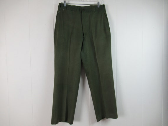 Vintage pants, gabardine pants, Army pants, 1950s… - image 1