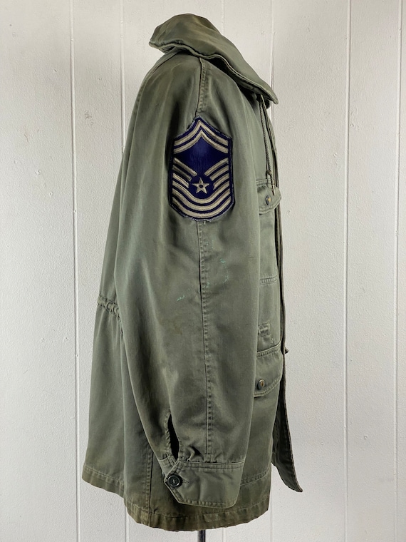 Vintage jacket, cotton jacket, military jacket, 1… - image 7