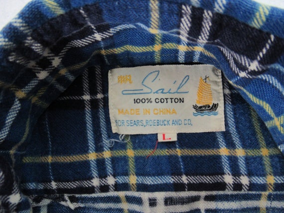 Vintage shirt, flannel shirt, cotton flannel shir… - image 5