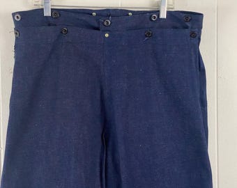 Vintage Denim Pants, U.S. Navy Pants, 1950s Denim Jeans