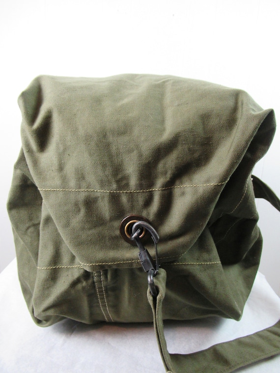 Vintage bag, 1940s bag, U.S. Army bag, vintage du… - image 7