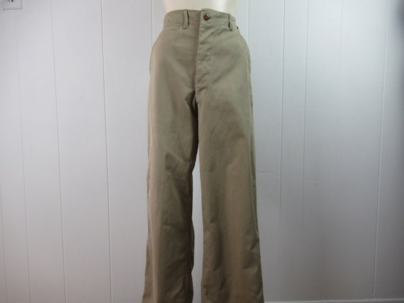 Vintage pants, high waisted pants, khaki pants, Ar