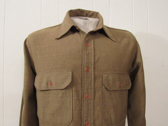 Vintage shirt, WWII shirt, military shirt, 1940s … - image 2