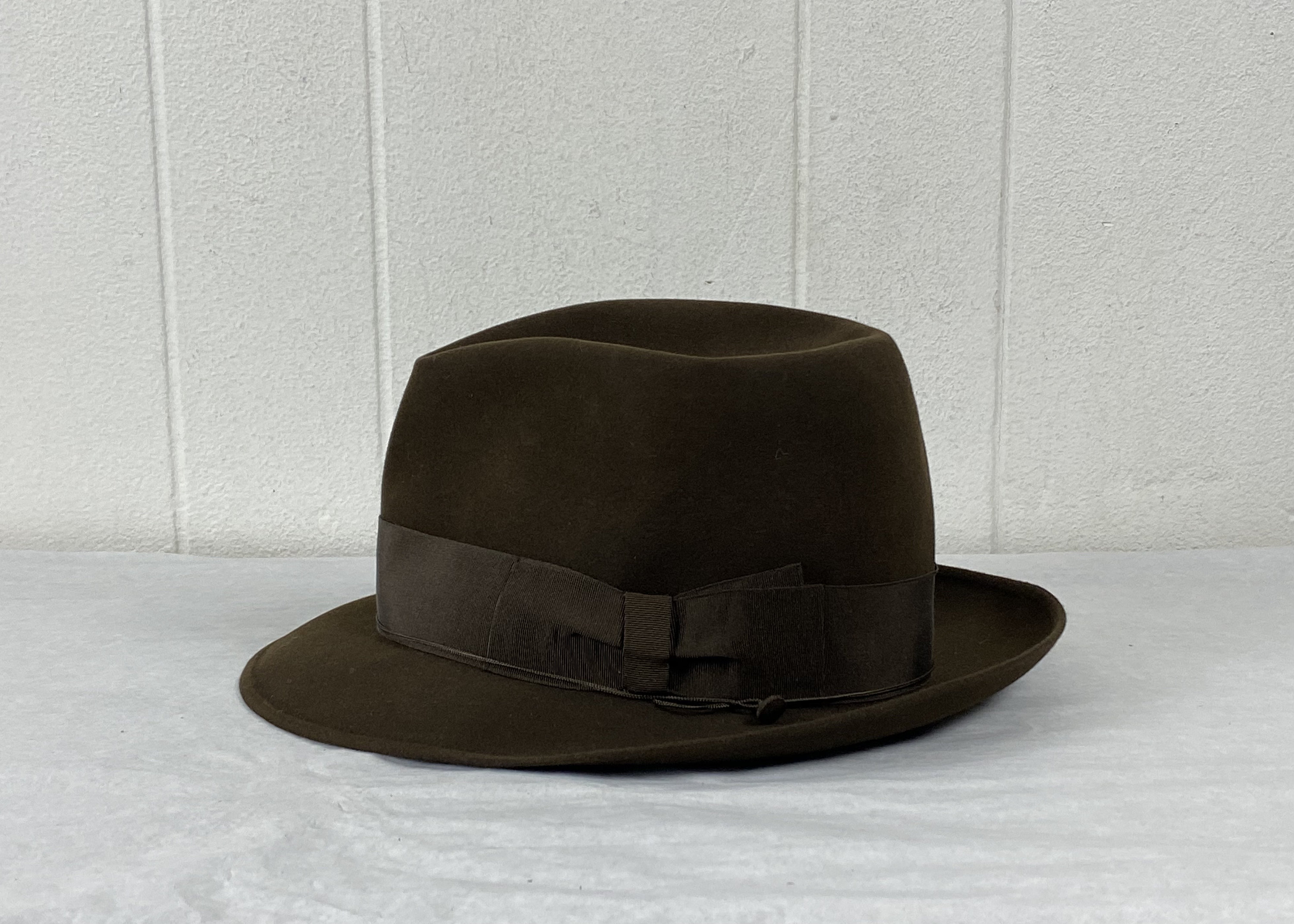 帽子 50s Vintage Borsalino SAVOY 7 1/4 58cm Vintage Borsalino, Size 7 1/4, Vintage Fedora Hat, 1960s