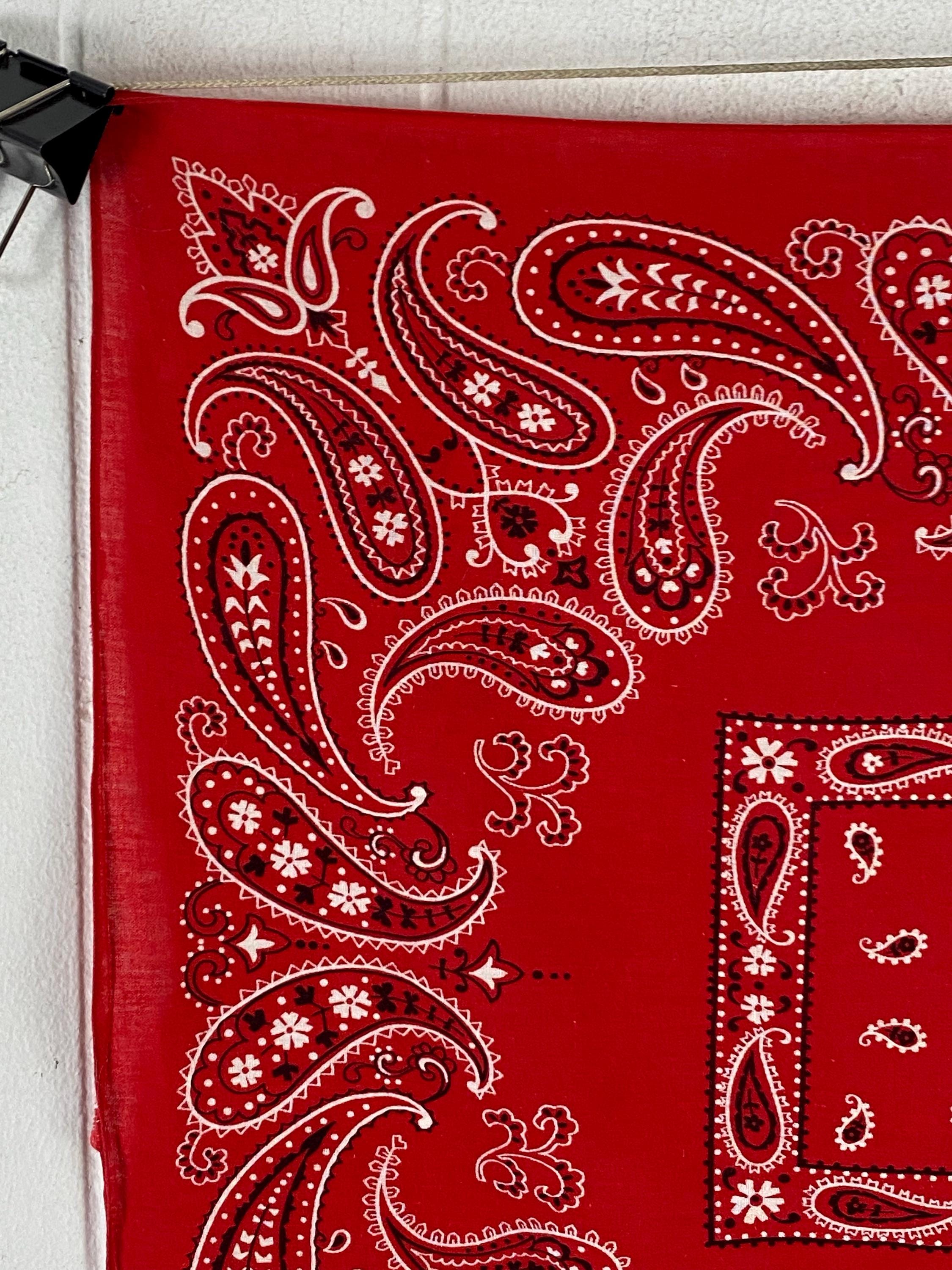 ヴィンテージ バンダナ、21 インチ x 20 インチ、1950 年代のバンダナ