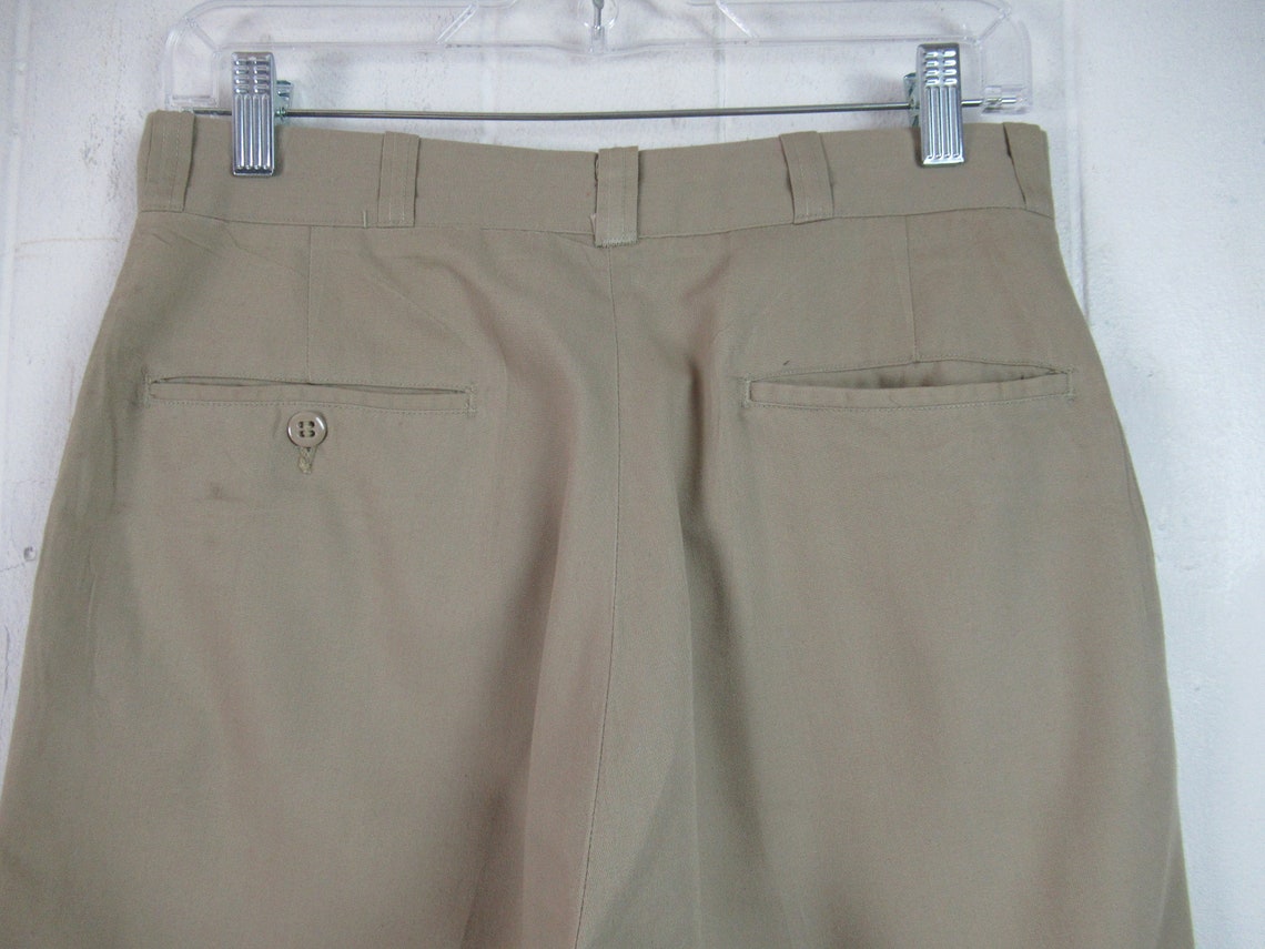 Vintage pants khaki cotton pants 1950s pants military Etsy