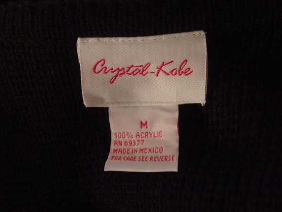 Ugly Christmas sweater, Vintage 1980s, cardigan, … - image 4