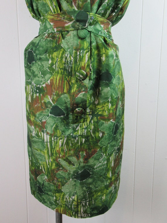 Vintage dress, 1960s dress, green dress, mod dres… - image 3