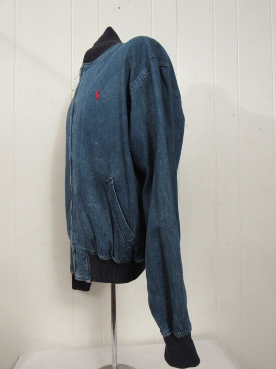 Vintage jacket, bomber jacket, denim jacket, Ralp… - image 3