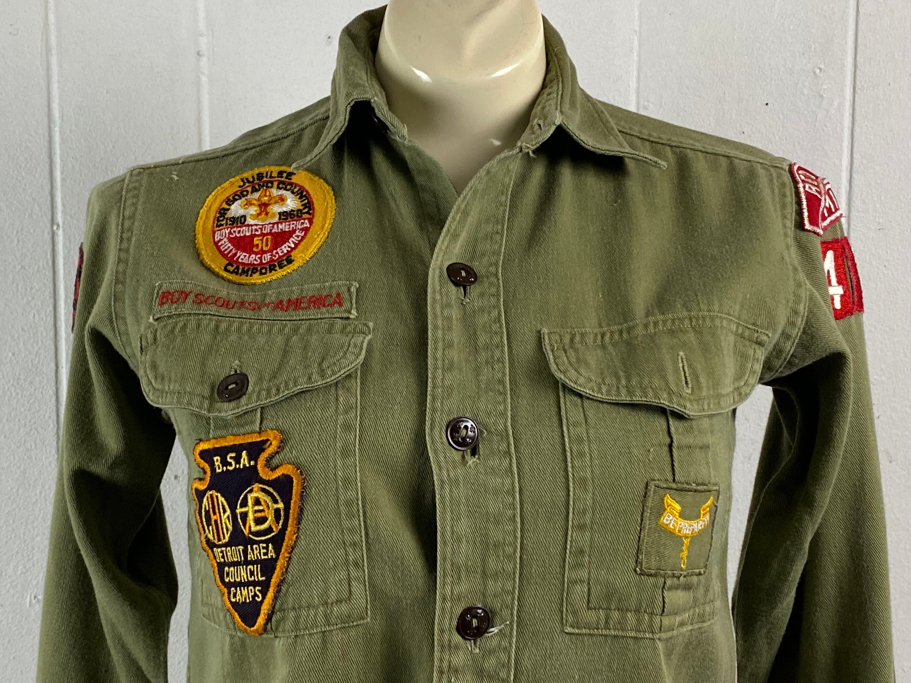 Vintage Shirt, Size Medium, Boy Scout Shirt, 1950s Shirt, Patches Shirt, Button Down Shirt, Detroit Mich, B.S.A, Vintage Clothing - Etsy Vintage Shirt, Size Medium, Boy Scout Shirt, 1950s Shirt, Patches Shirt, Button Down Shirt, Detroit Mich, B.S.A, Vintage Clothing - Etsy