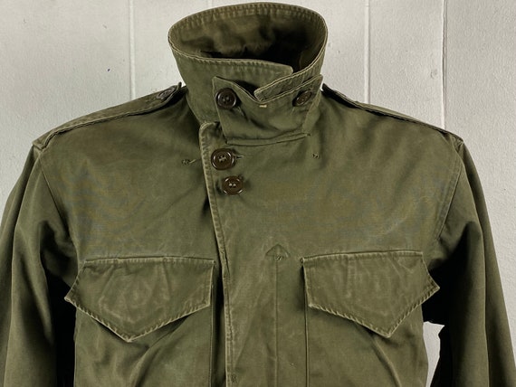 Vintage jacket, size small, military jacket, 1940… - image 3