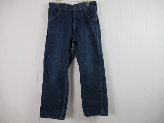 Vintage pants, denim pants, 1950s pants, vintage d