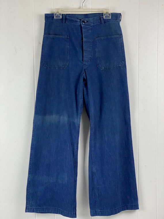 Vintage Denim Pants, U.S. Navy Pants, 1950s Denim Jeans, Denim Sailor's Pants, High Waisted Pants, Button Fly, Vintage Clothing, 32 X 30 - Etsy Vintage Denim Pants, U.S. Navy Pants, 1950s Denim Jeans, Denim Sailor's Pants, High Waisted Pants, Button Fly, Vintage Clothing, 32 X 30 - Etsy