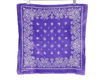 Vintage Bandana, Elefanten-Bandana, 1950er Jahre Bandana, blaue Bandana, Fast Color, Vintage Kleidung, Bandana, Vintage Arbeitskleidung 16,5 "x 17"