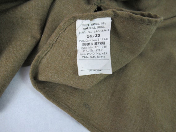 Vintage shirt, WWII shirt, WWII uniform, military… - image 7