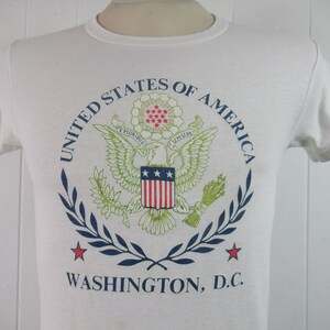 Vintage t shirt, 1980s t shirt, Washington D.C. t shirt, United States of America, USA, vintage clothing, size small