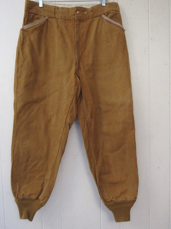 Vintage pants, hunting pants, 1950s hunting pants, br… Gem