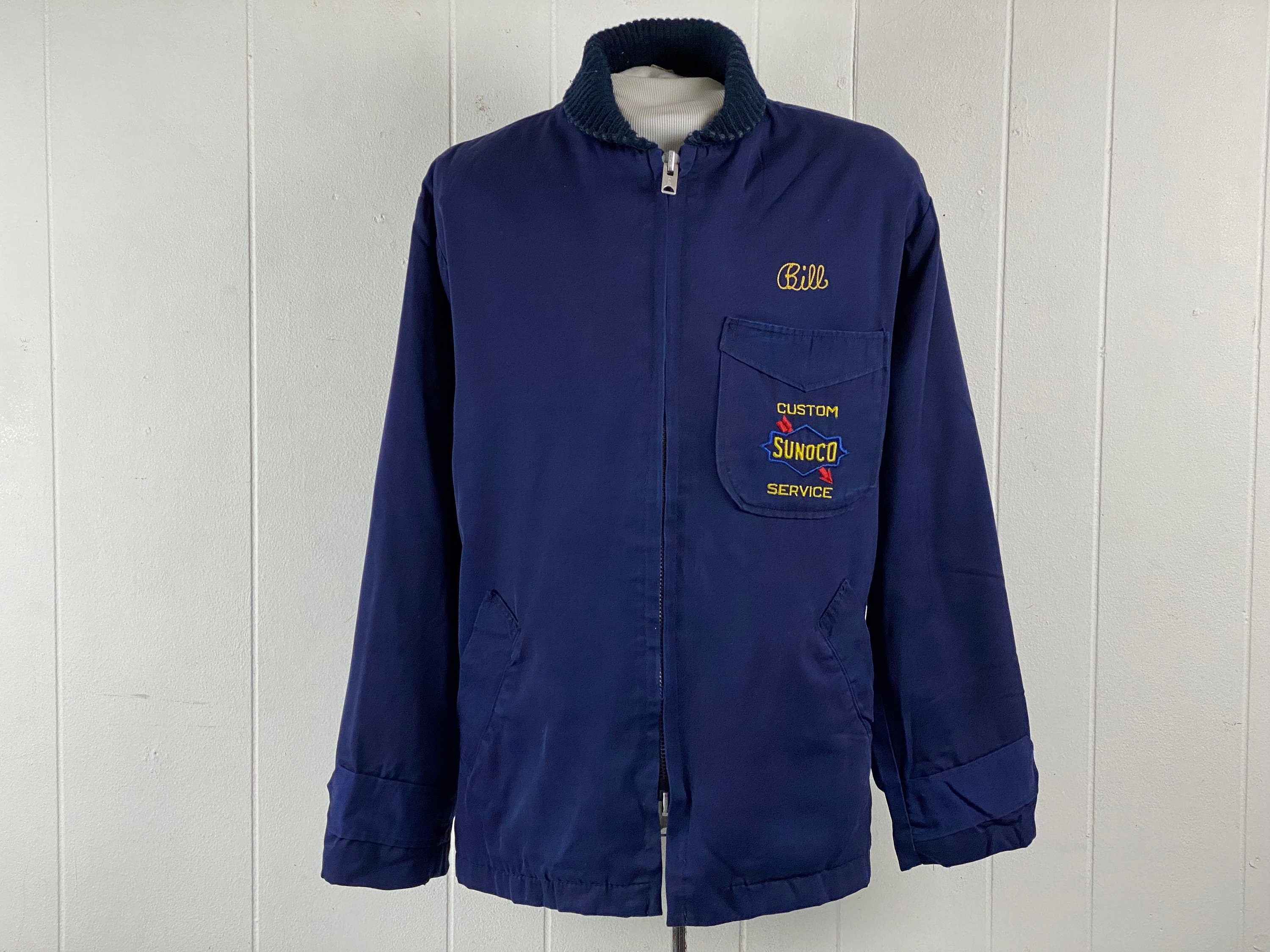 Vintage Jacket Size Large Vintage Car Coat Sunoco Jacket - Etsy