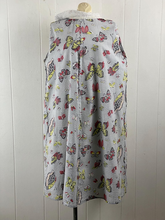 Vintage robe, size large, 1950s robe, butterfly r… - image 9