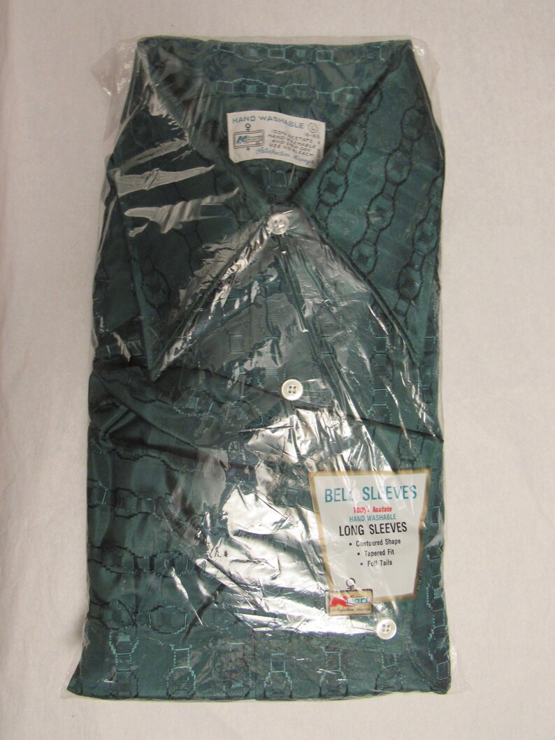 Vintage Shirt 1960s Shirt Kmart Shirt Green Shirt Disco - Etsy