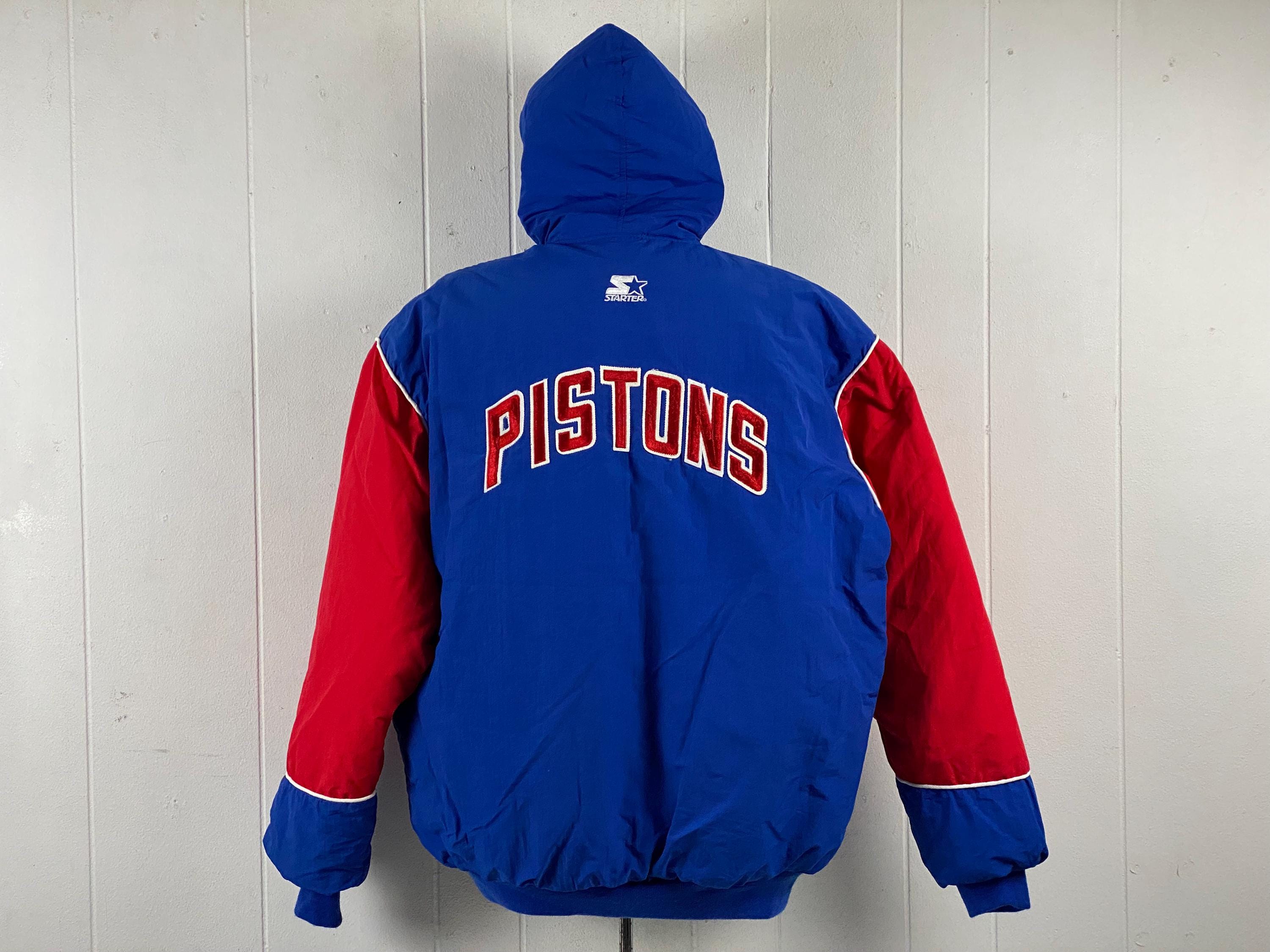 Detroit Pistons ジャケット Starter Y2Kヴィンテージ Pistons Starter Jacket, Size XL, 1990s Coat, NBA Parka, Detroit