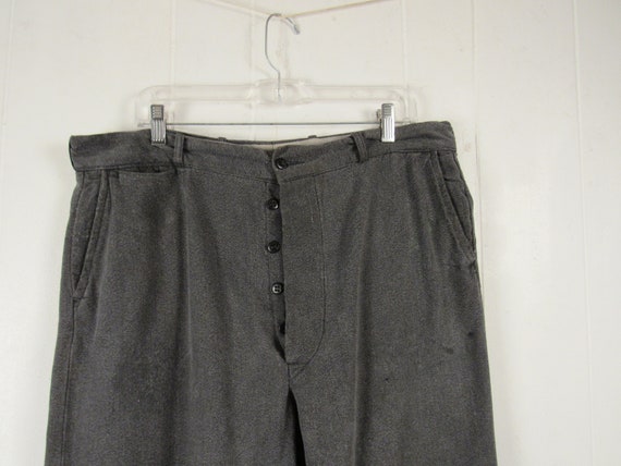 Vintage work pants, 1930s pants, Pepperell Battle… - image 2