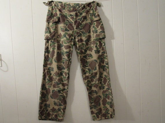 Vintage pants, 1960s pants, Camo pants, hunting pa