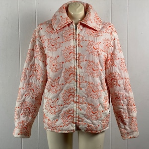 Vintage jacket, size large, ski jacket, 1960s reversible jacket, orange jacket, vintage skiing, vintage clothing