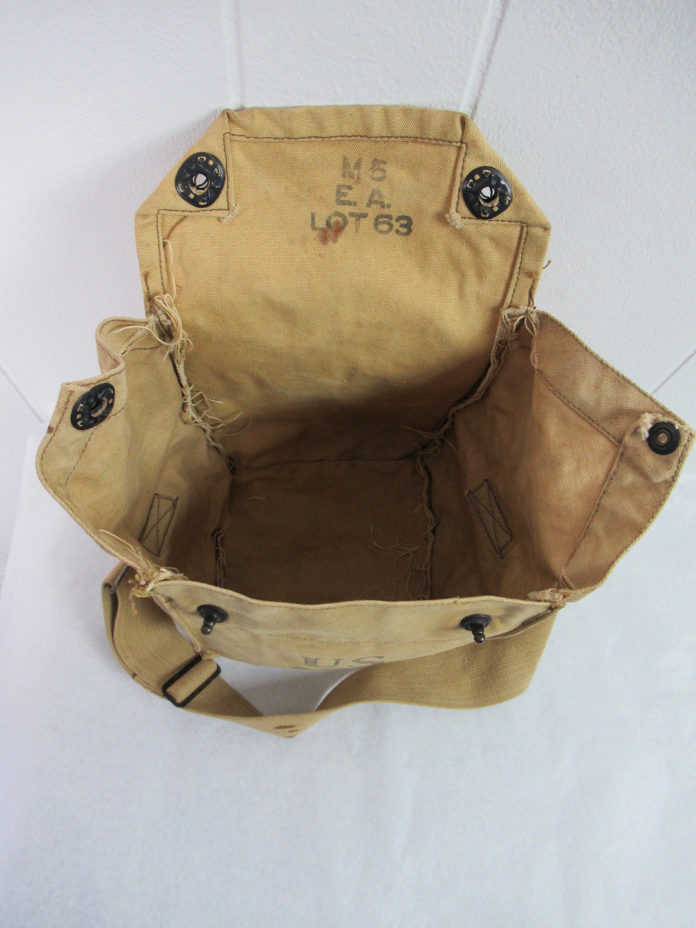 Vintage Bag 1910s Bag Shoulder Bag Messenger Bag U.S. Army