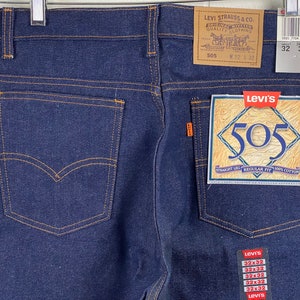 Vintage Levi&#39;s, 32&quot; X 34.5&quot;, vintage jeans, 1980s Levi&#39;s 505 pants, vintage blue jeans, Levis denim pants, made in U.S.A. vintage clothing