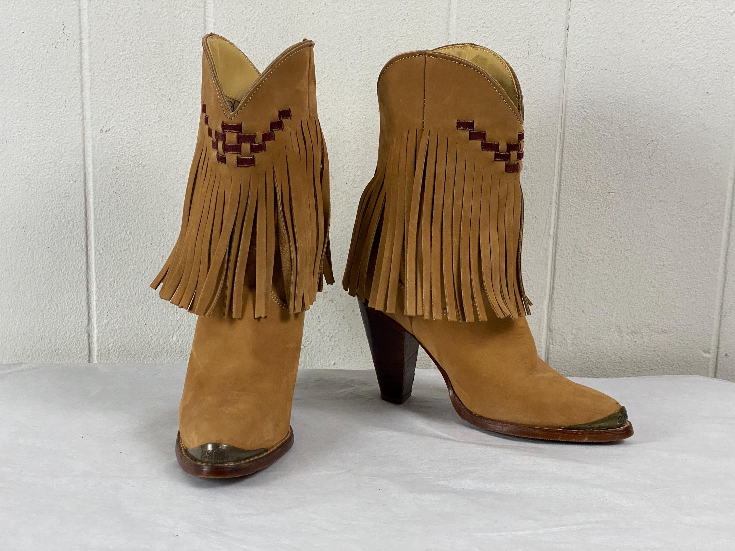Cowgirl Boots, Size 6, Zodiac Boots, Cowboy Boots, 1980s