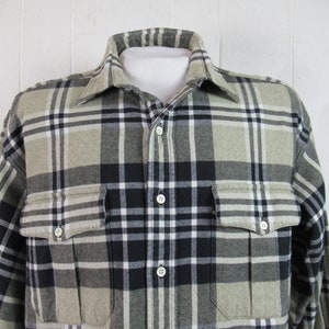 Vintage shirt, Polo Ralph Lauren shirt, cotton flannel shirt, plaid shirt, 1980s shirt, vintage flannel, vintage clothing, size large image 2