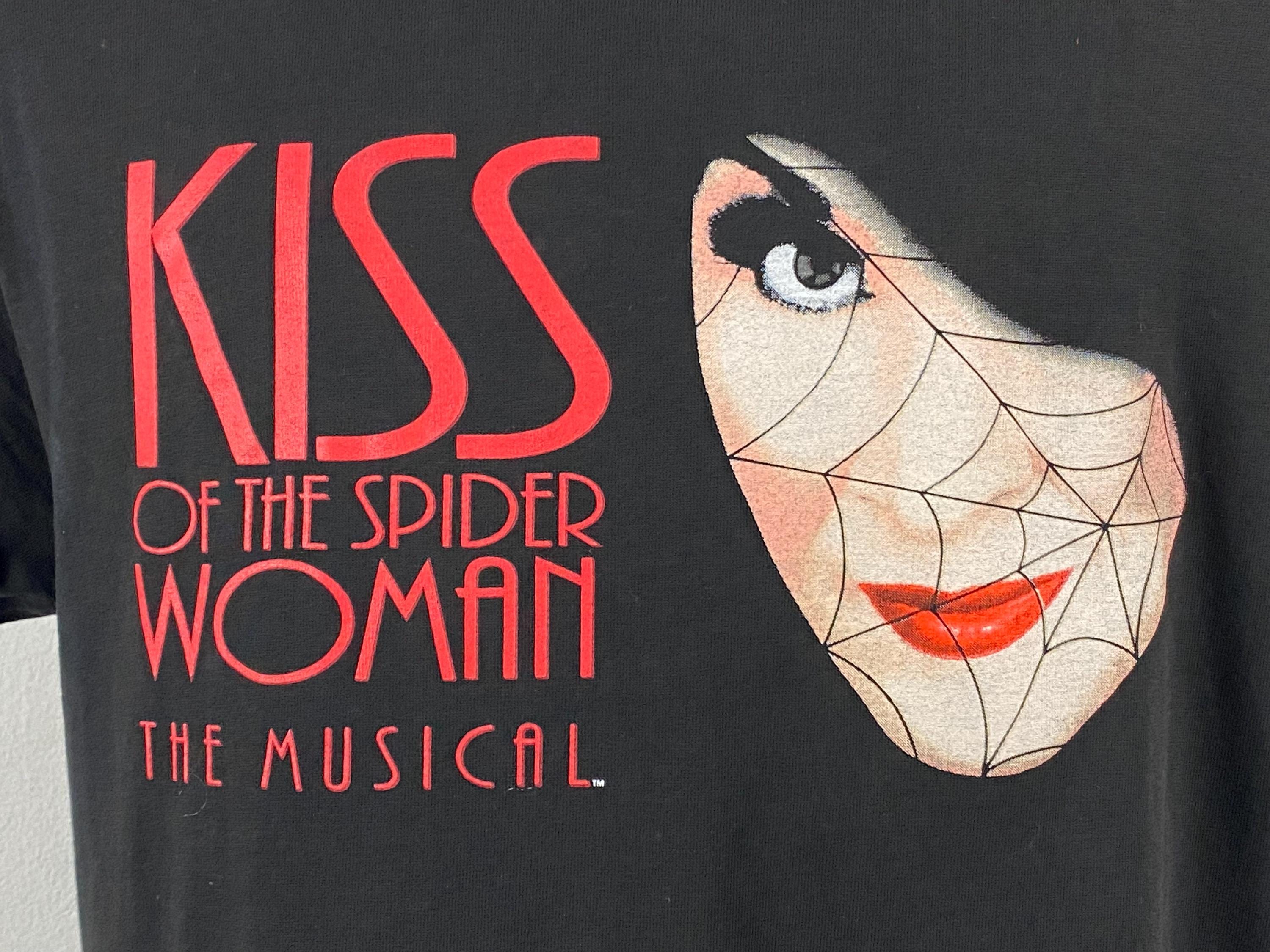 Broadway T Shirt, Size Large, 1980s T Shirt, Kiss of the Spider