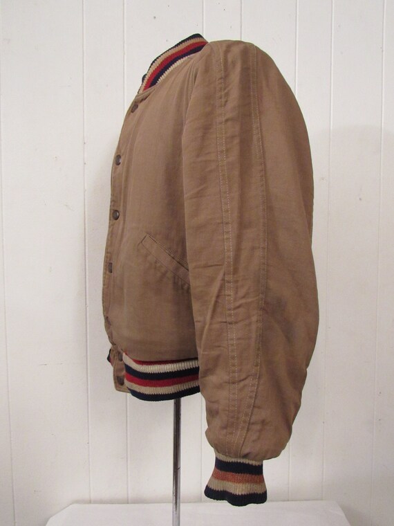 VINTAGE JACKET, 1940s jacket, stadium jacket, bas… - image 7