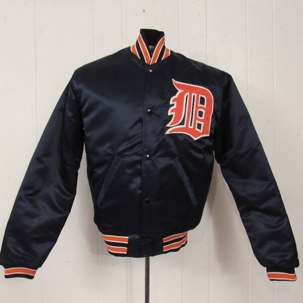 Vintage jacket, Starter jacket, 1980s jacket, Detroit Tigers jacket, Old English D jacket, vintage clothing, size small