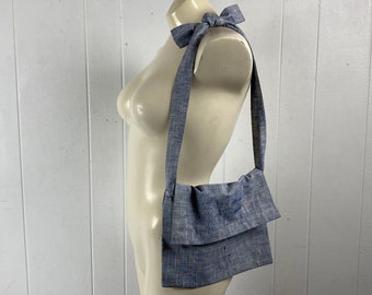 Vintage bag, 1940s purse, shoulder bag, Girl Scouts purse, Hand made purse, cotton bag, Girl scouts bag, vintage luggage