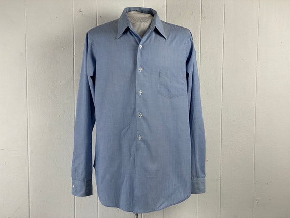 Vintage shirt, size medium, 1940s shirt, cotton s… - image 1