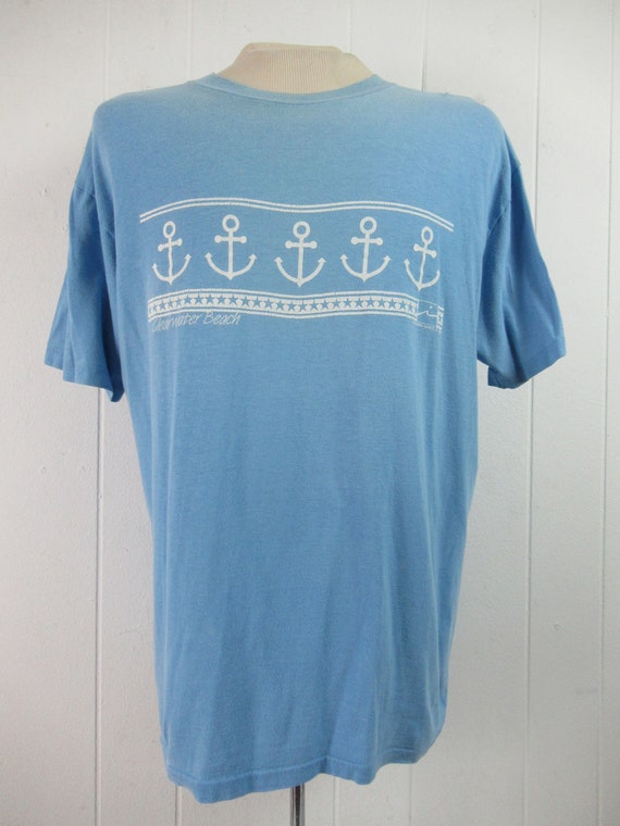 VINTAGE t shirt, 1980s t-shirt, anchor t shirt, C… - image 4