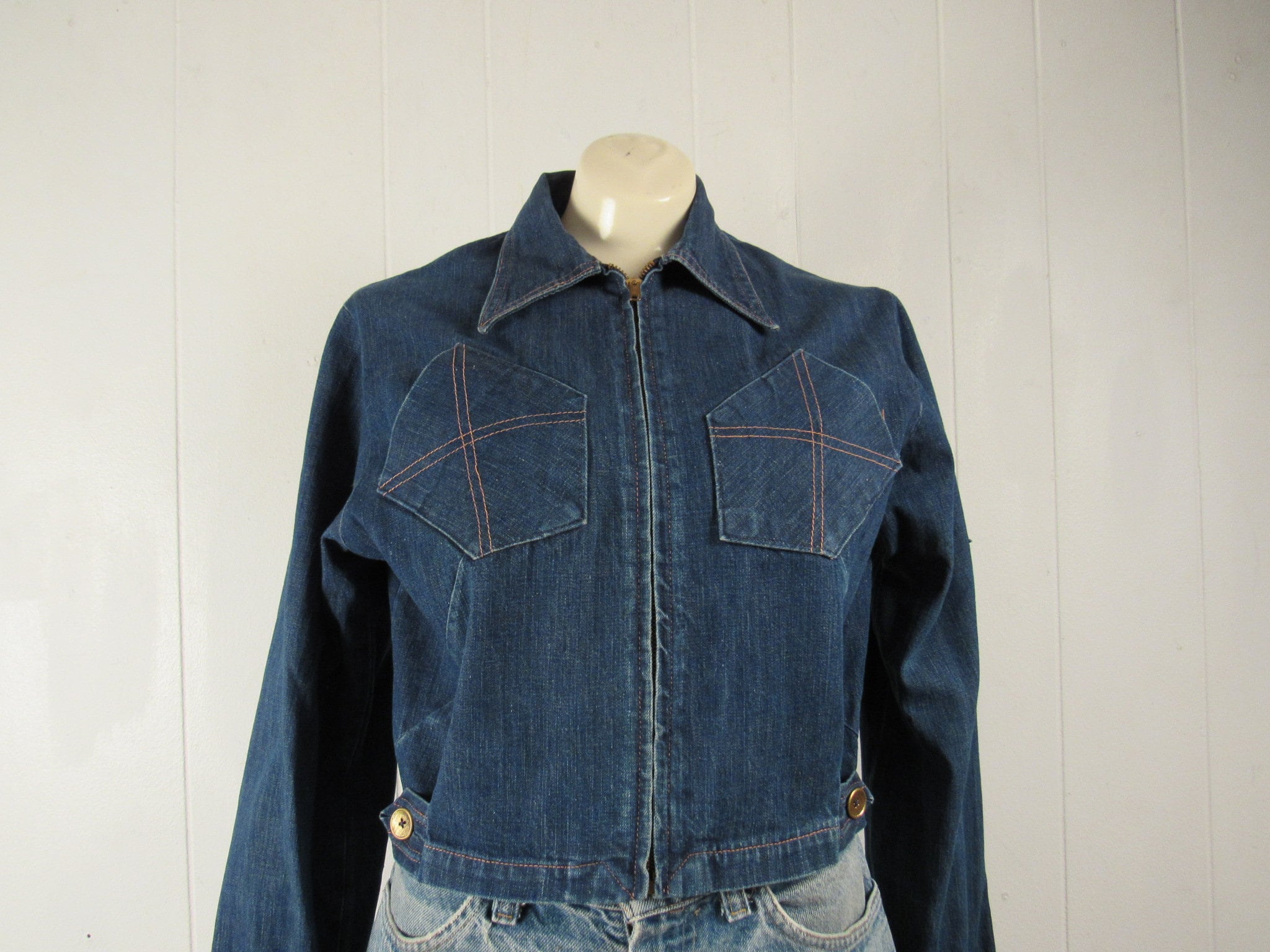 1960s Zip Up Denim Work Jacket | Bronson Mfg – Bronson Mfg. Co.