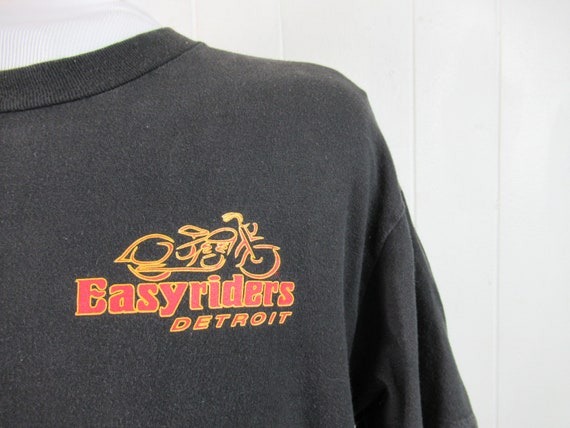 Vintage Vintage 90s Easyriders Cycle Magazine Eagle T Shirt Black