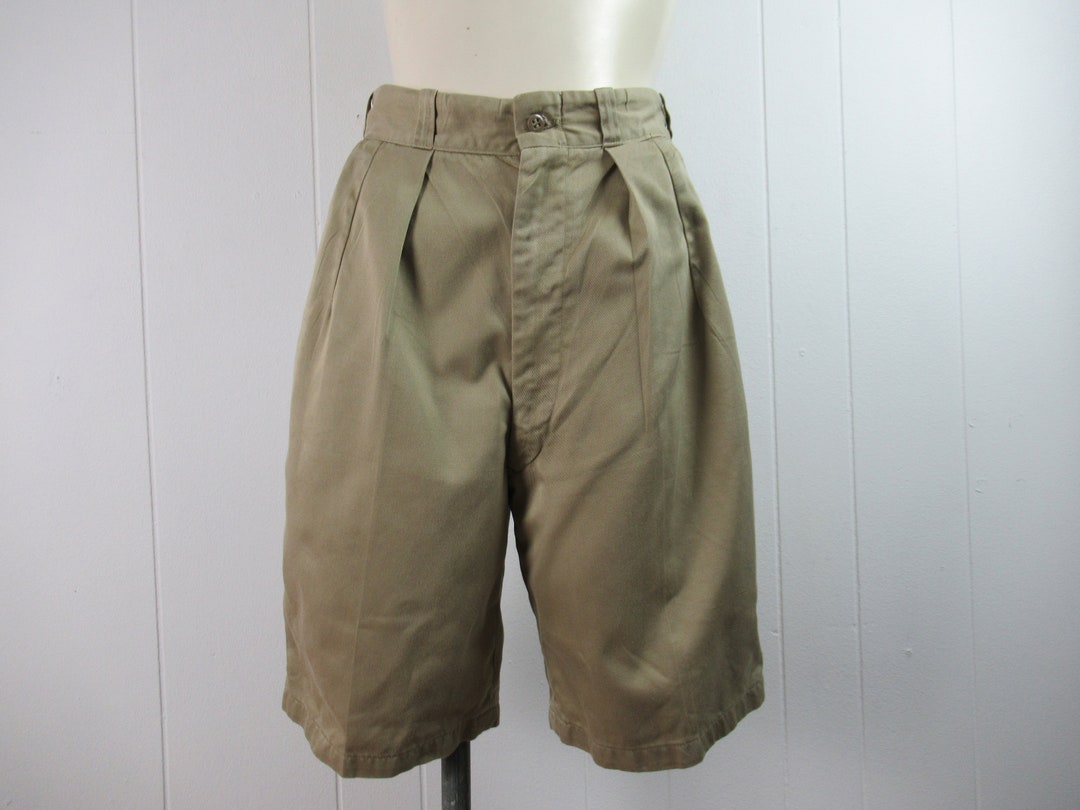 VTG Men's 1940s WW2 US Navy White Bermuda Shorts Sz 31 40s
