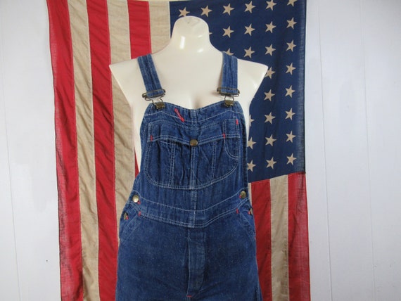 VINTAGE OVERALLS, 1950s overalls, denim overalls,