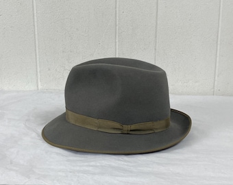 Vintage Stetson, Größe 7 1/4, Stetson Hut, 1950er Jahre Hut, 1960er Stetson Fedora, grauer Royal Stetson, Vintage Hut, Vintage Kleidung